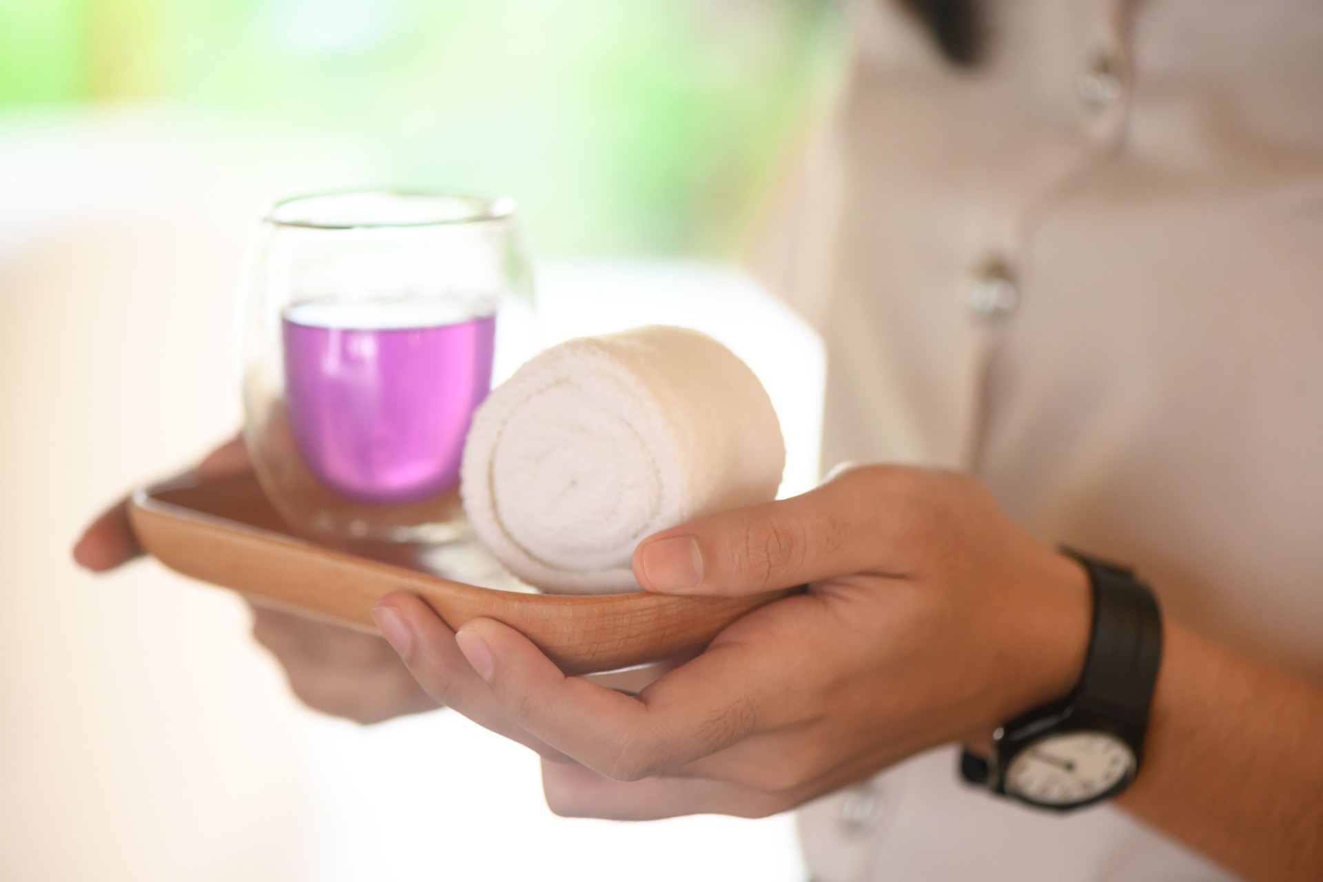 Treatment in the spa center